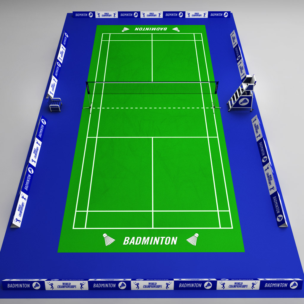Badminton court arena 01